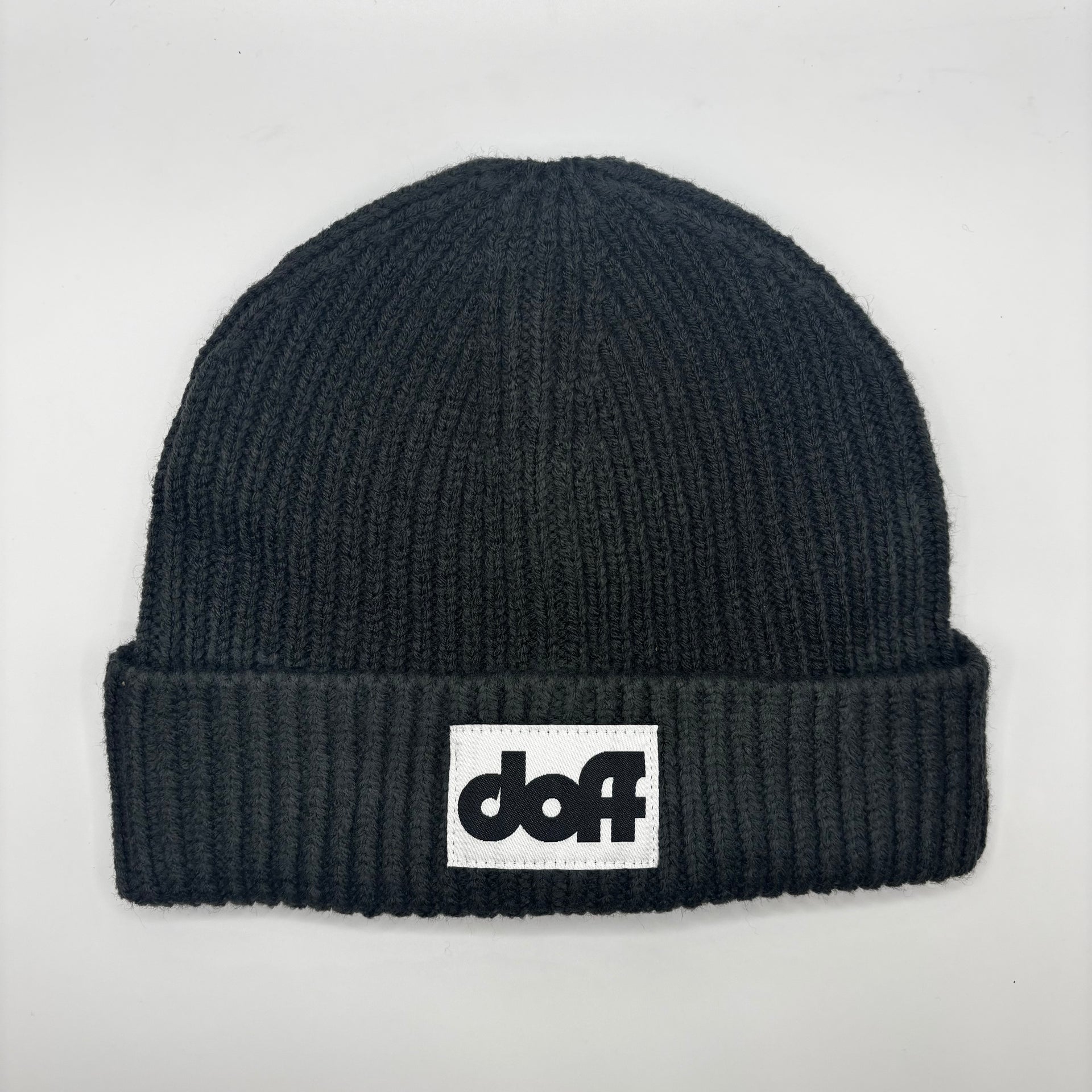 Patch Beanie Hat | Embroidered Winter Beanie UK | DOFF YOUR HAT